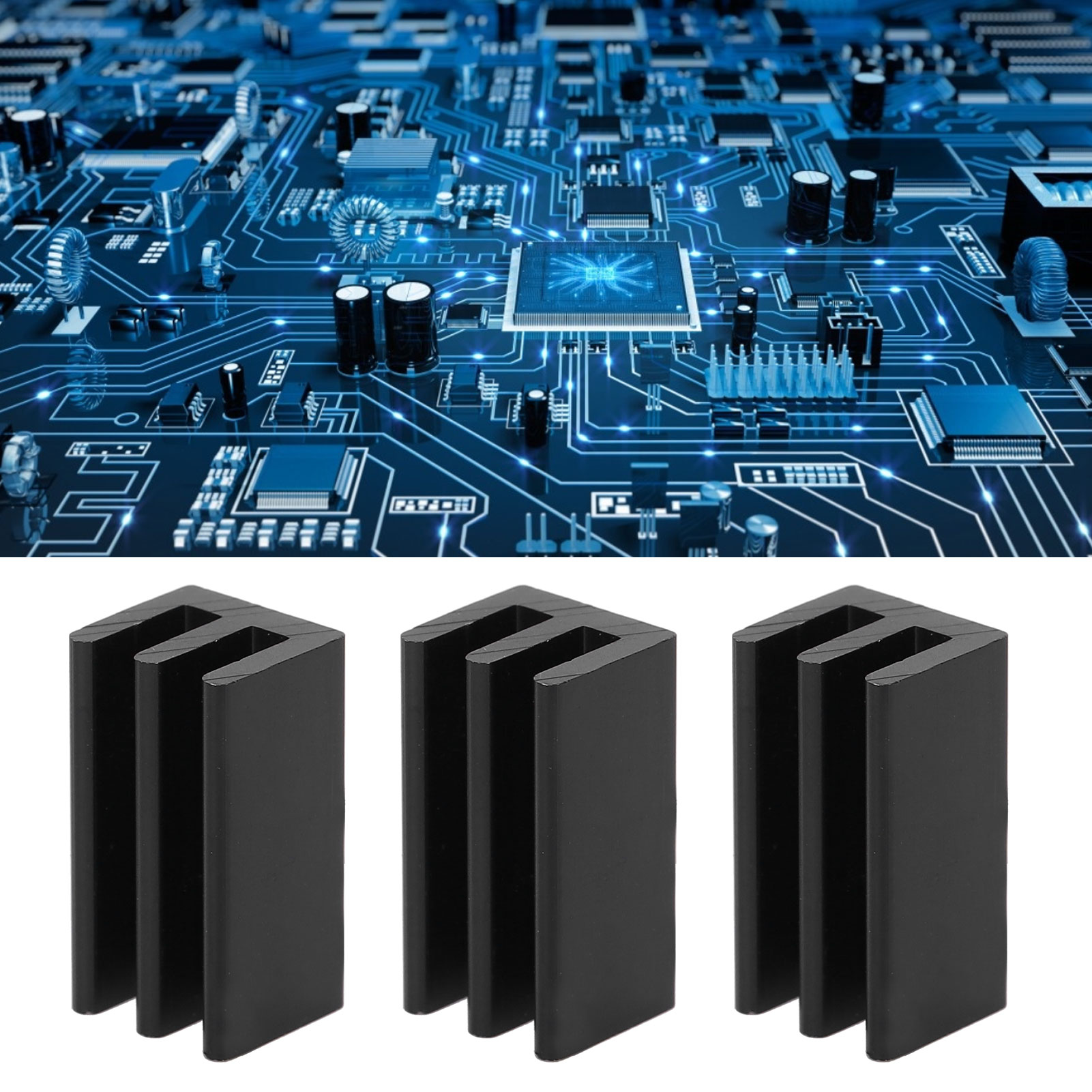 Garosa 40 Chiếc Tản Nhiệt Nhôm Làm Mát Chip Làm Mát Vây Cho Bảng Mạch Chip 8.5x8x16mm Giá 116,000 Đồng*Miễn phí vận chuyển