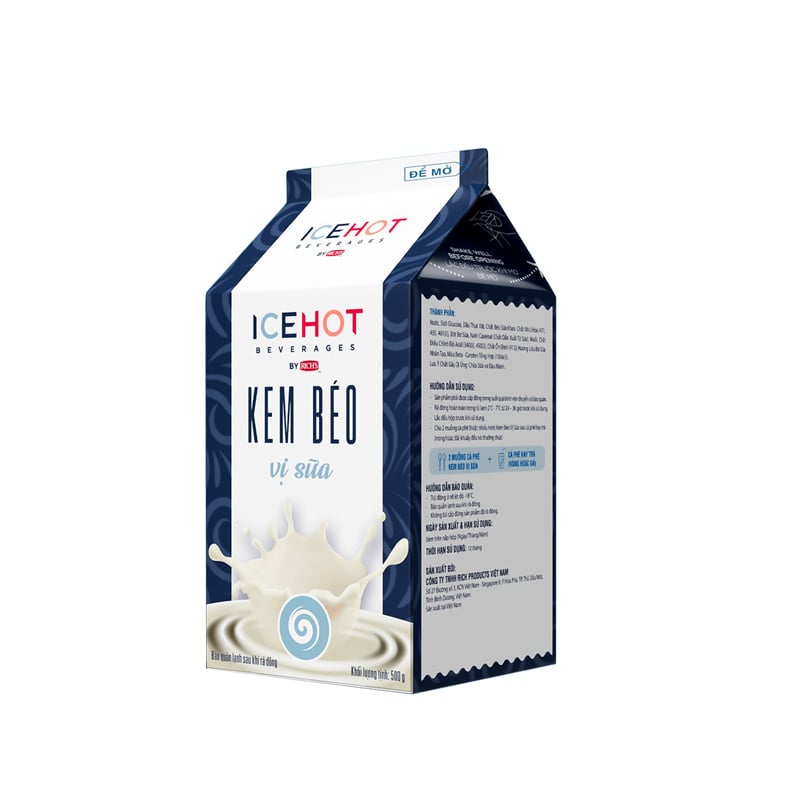 Kem béo vị sữa Icehot 500g