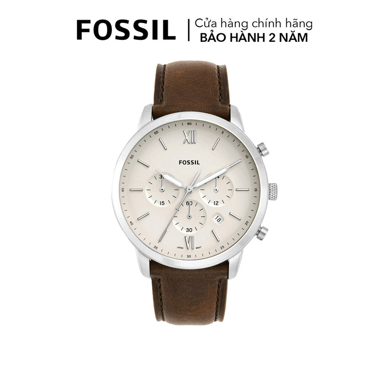 Đồng hồ nam Fossil Neutra dây da, mặt 44 MM, màu nâu, FS5380