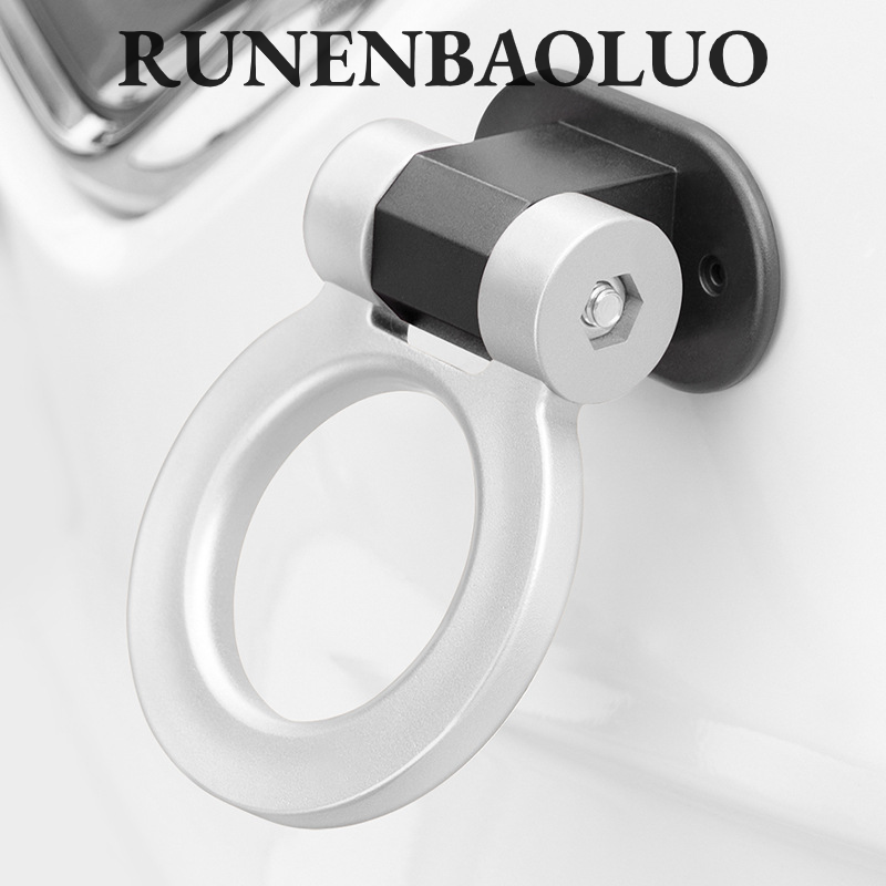 RUNENBAOLUO Stylish Car Tow Hook Ring Decal for Front Bumper - Creative Auto Accessories with Strong Adhesive Design Giá 55,000 Đồng*Miễn phí vận chuyển