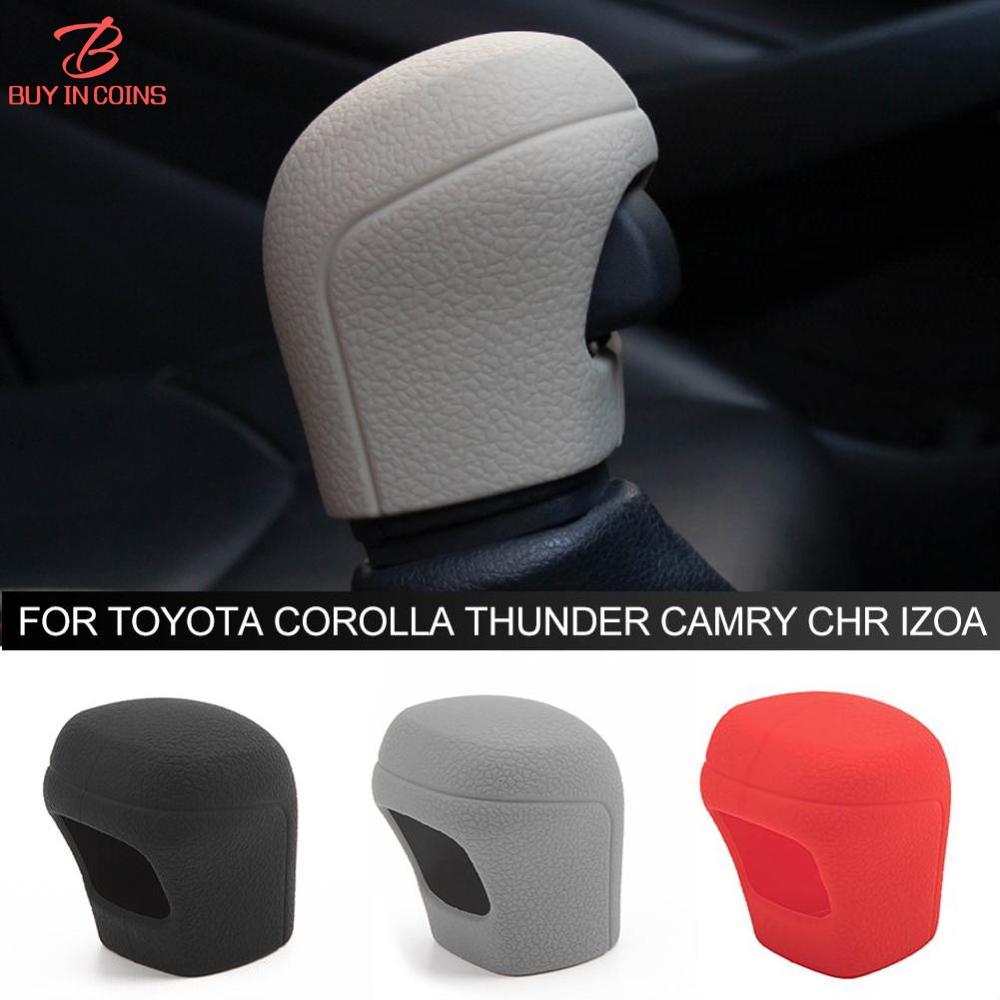 BC Silicone Car Case Gear Head Shift Collars Shift Knob Grips Cover Shift Lever Decoration Cover Accessories For Toyota Corolla Thunder Camry CHR IZOA ราคา 31 บาท*ส่งฟรี