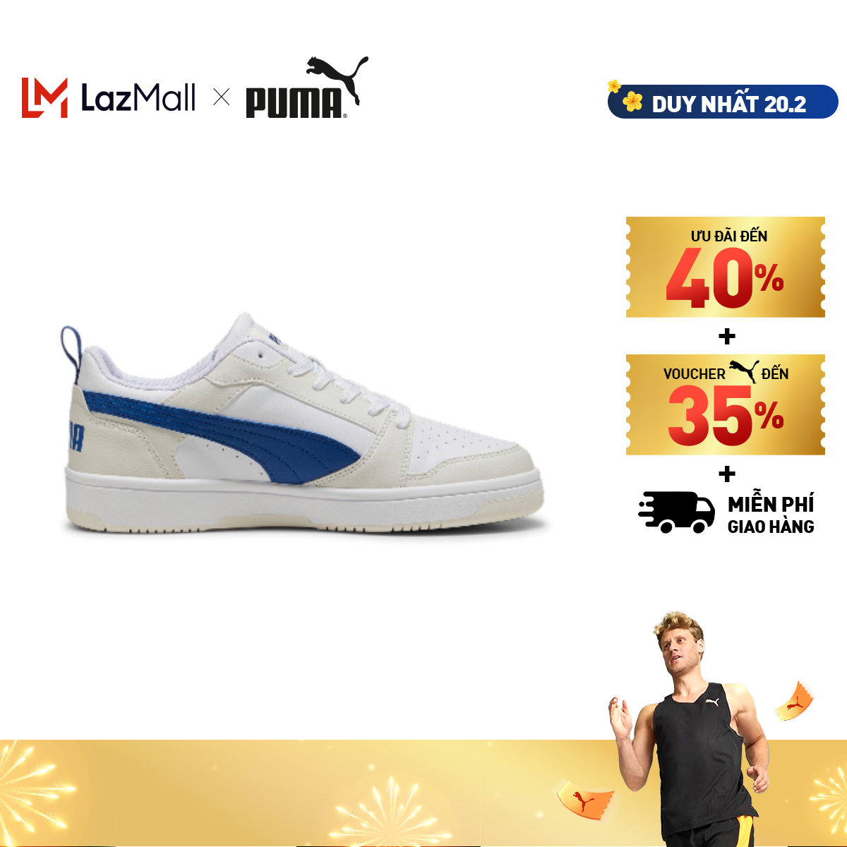 Giày thời trang PUMA Nam Rebound V6 Màu Xám