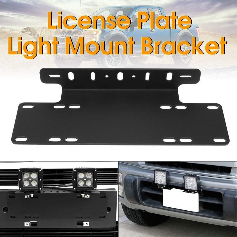 1Pcs Front Bumper License Plate Mounting Bracket for Truck Off