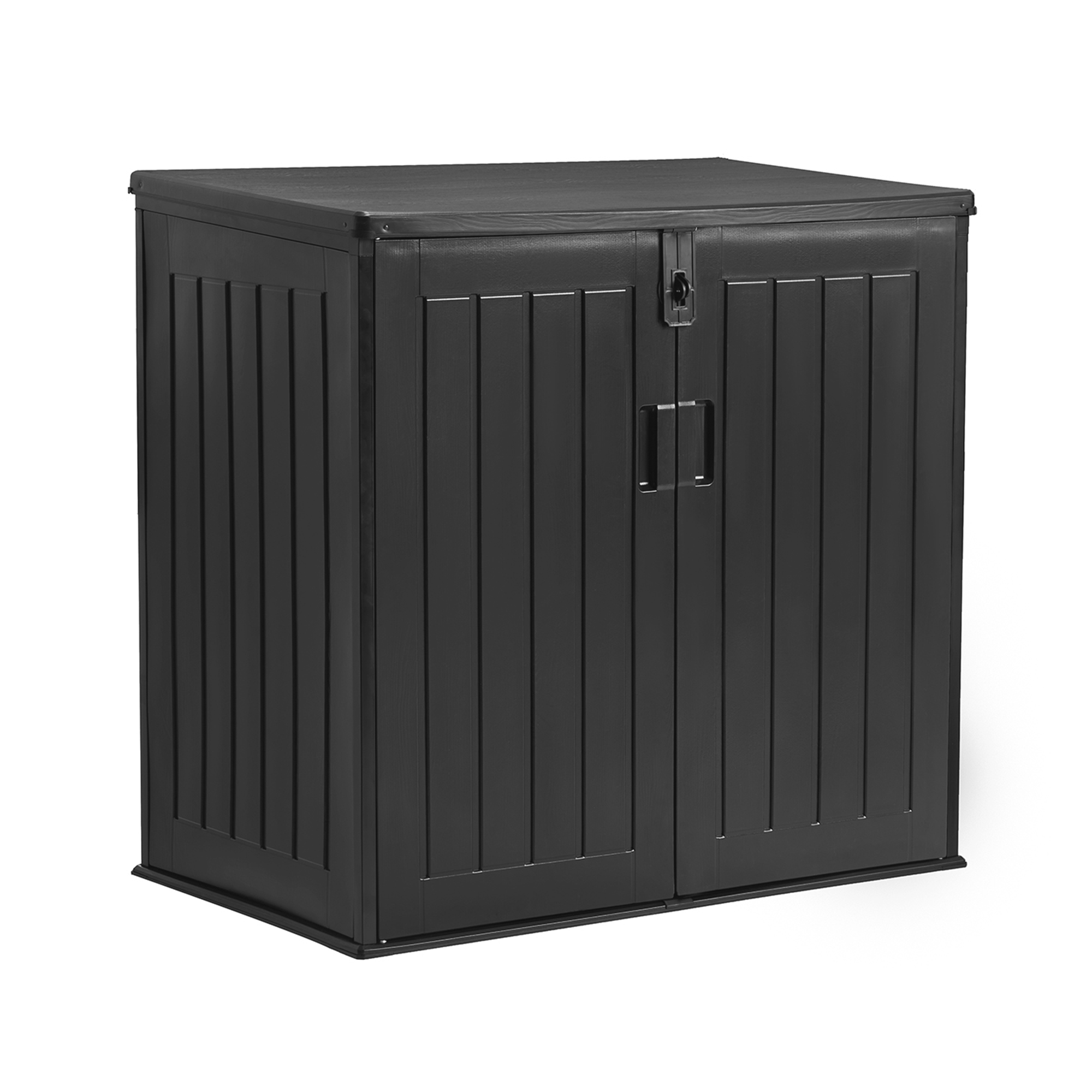 FONTE Outdoor Storage Box (NT5339), 115.8 x 71 x 112.5 cm. Capacity 755 Liters, Black Color ราคา 3,480 บาท*ส่งฟรี