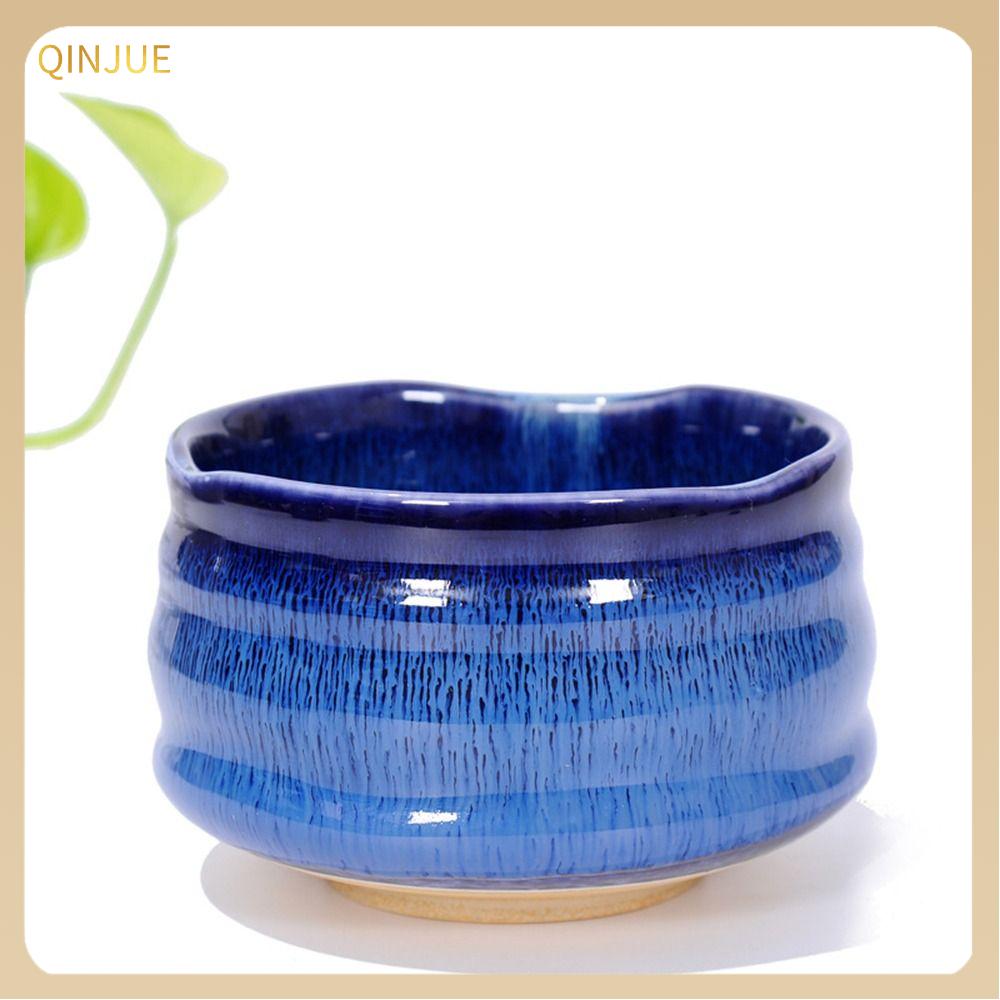 QINJUE Gốm Bát Matcha Cấp thực phẩm Tái sử dụng Bát trà xanh Thủ công Chawan Nhật Bản