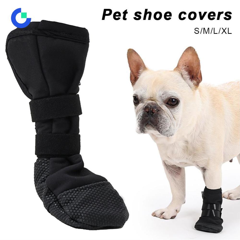 Calistouk vật nuôi không thấm nước chân Bìa chó post-phẫu thuật chấn thương bảo vệ Bìa bốn chân có thể được sử dụng bảo vệ con Chó Paw bọc giày Phụ kiện cho thú cưng