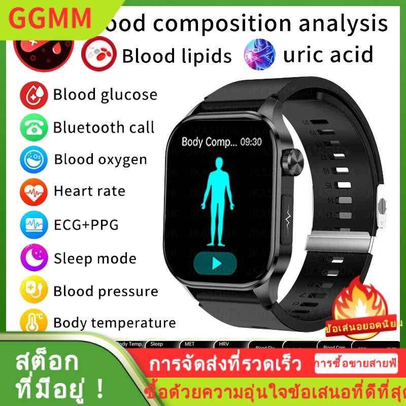 LZD รุ่นใหม่ ET580 สมาร์ทวอทช์บลูทูธ AMOLE หน้าจอสัมผัสหลายโหมดการเคลื่อนไหว et580 นาฬิกาอัจฉริยะ ราคา 1,563 บาท*ส่งฟรี