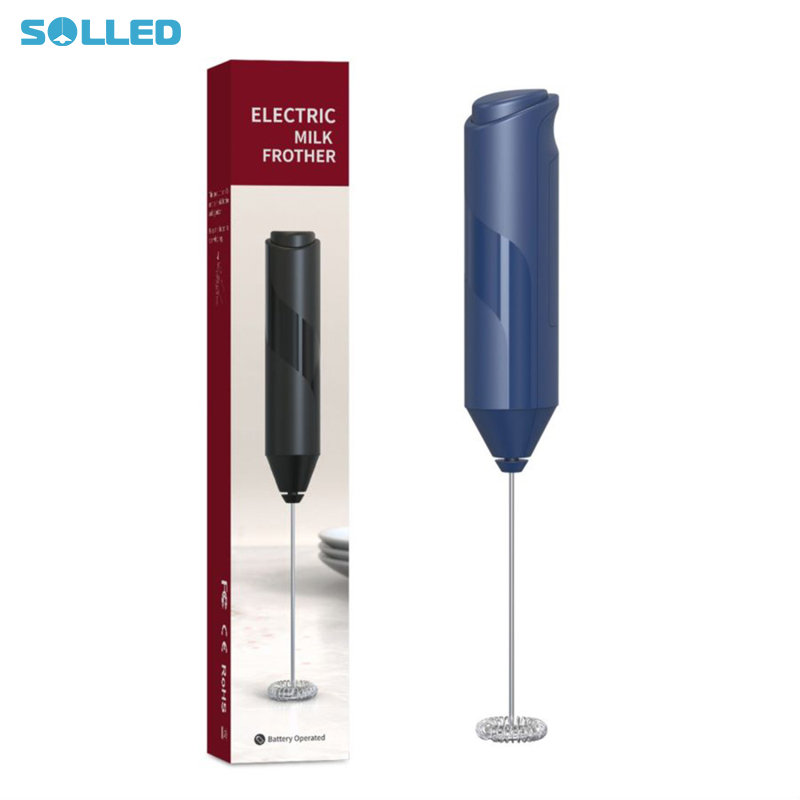 Handheld Electric Milk Frother Battery Powered Mini Blender Foam Maker For Coffee Frappe Latte Matcha Hot Chocolate