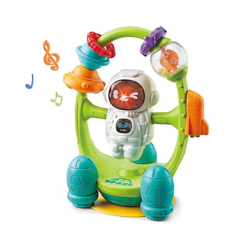 High Chair Toy With Suction Cup Electric Astronauts Rattle Multi