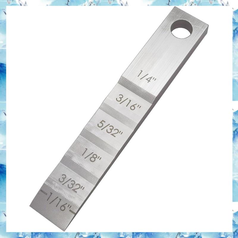 (ABRY) Pipefitter Tools 2130 Small Pipe Spacer Wedge Stepped Guage Step Feeler Gauge for Pipe Spacing Welding