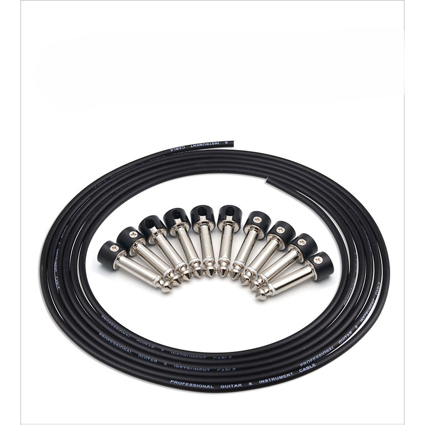 Solder-free 6.35 effect connector cable, electric guitar bass 3M cable DIY audio cable ราคา 1,024 บาท*ส่งฟรี