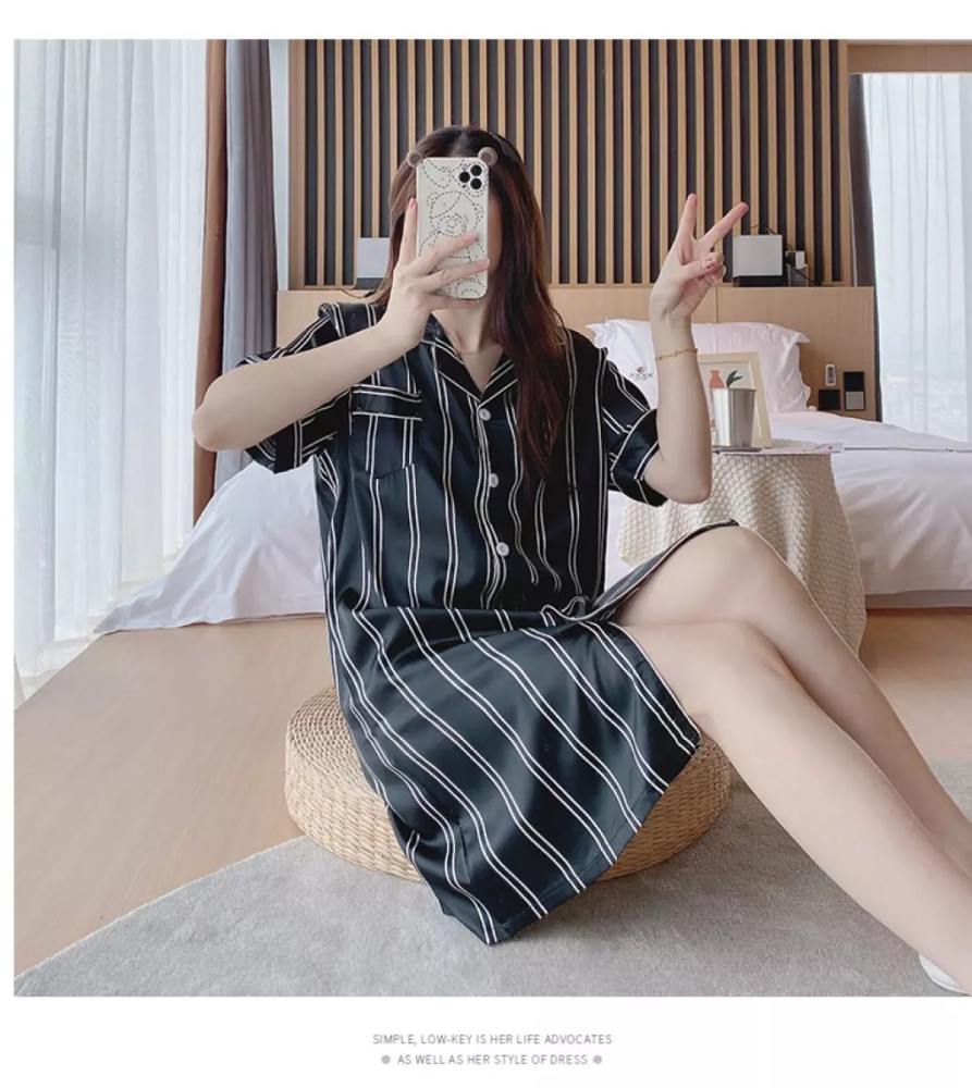 plus size button up nightie