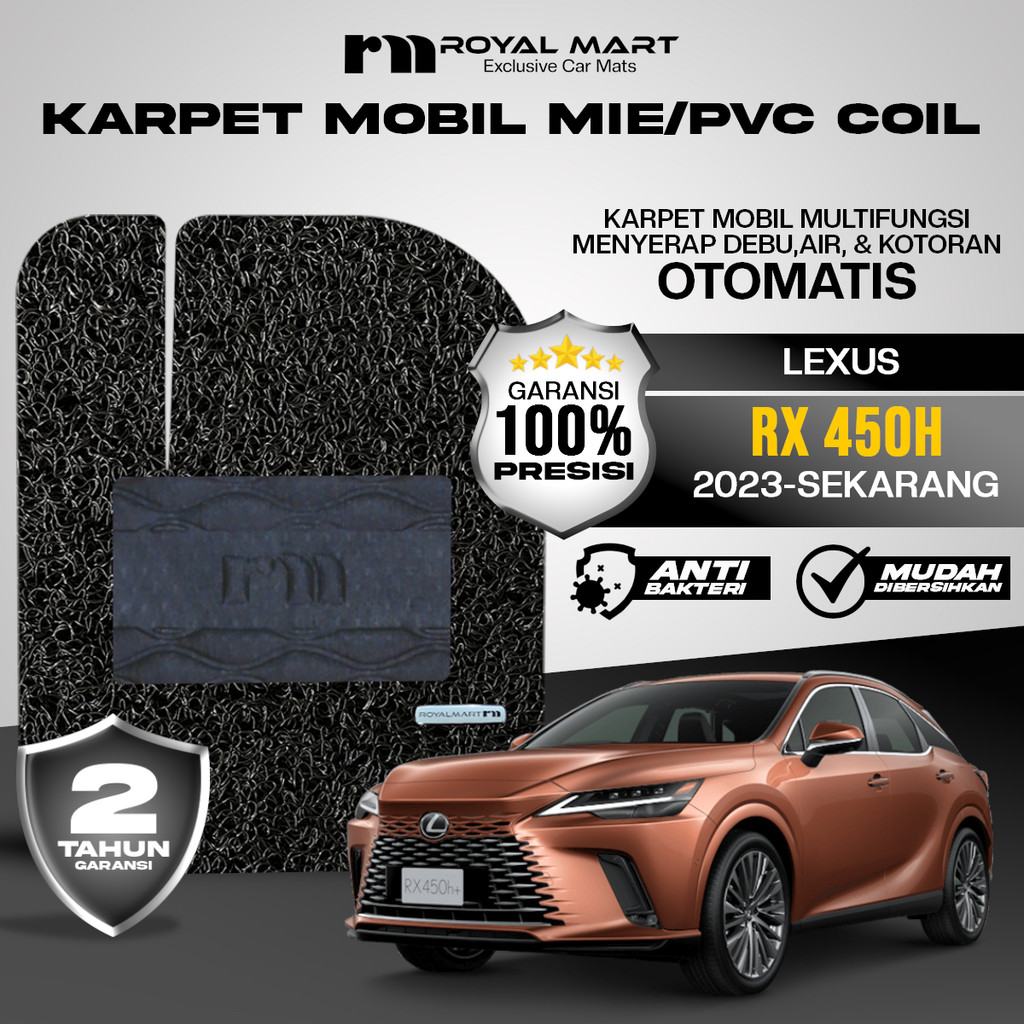 ROYAL MART Karpet Mobil Mie Premium Lexus Rx 450H 2023-Sekarang Full Set Bergaransi Harga 315,000 rupiah*Gratis Ongkir
