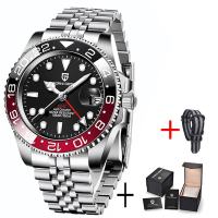 Pagani Design Original 40mm Men Automatic Watch GMT Ceramic Bezel 100M Watertight Stainless Steel Mechanical Watch For Men PD-1662