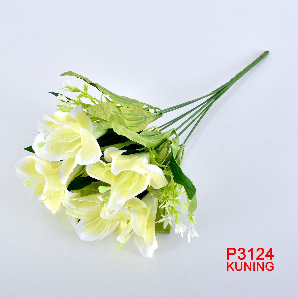 KOREANSS S BUNGA LILY P3124 BUNGA DEKORASI /BUNGA BUKET / BUNGA ARTIFISIAL BUNGA HIAS