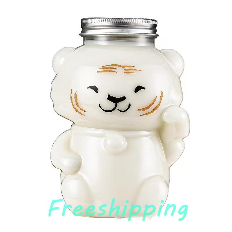 baoxue Phim hoạt hình trong suốt Sữa nước trái cây lạnh uống trà sữa nước giải khát chai nước sữa cốc