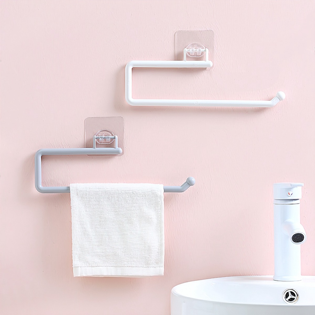 Giá treo cuộn khăn nhựa giấy tiện lợi chuyên dụng cho nhà bếp nhà tắm- Glory YH0314
