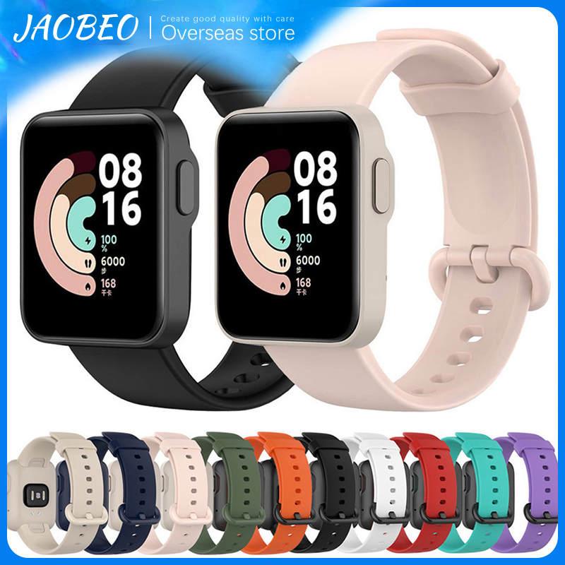 กีฬาสายรัดซิลิโคนสำหรับ redmi watch 2 Xiaomi Mi watch 1 2 Lite วงสำหรับ Mi poco นาฬิกาเข็มขัด ราคา 43 บาท*ส่งฟรี