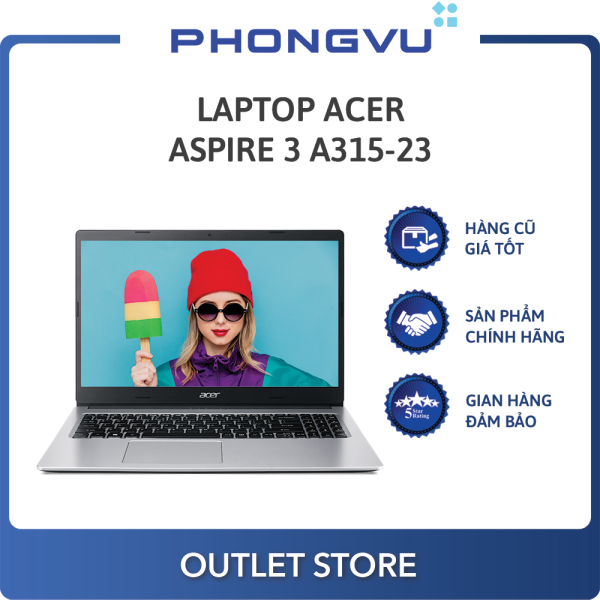 Laptop Acer Aspire 3 A315-23-R1XZ (NX.HVUSV.005) (AMD Ryzen 3 3250U) (Bạc) - Laptop cũ