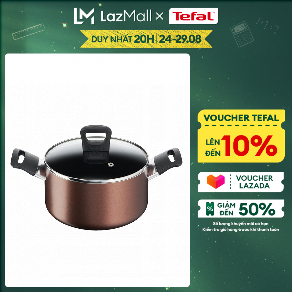 Nồi chống dính đáy từ cao cấp Tefal Day By Day size 20-22cm - Hàng chính hãng