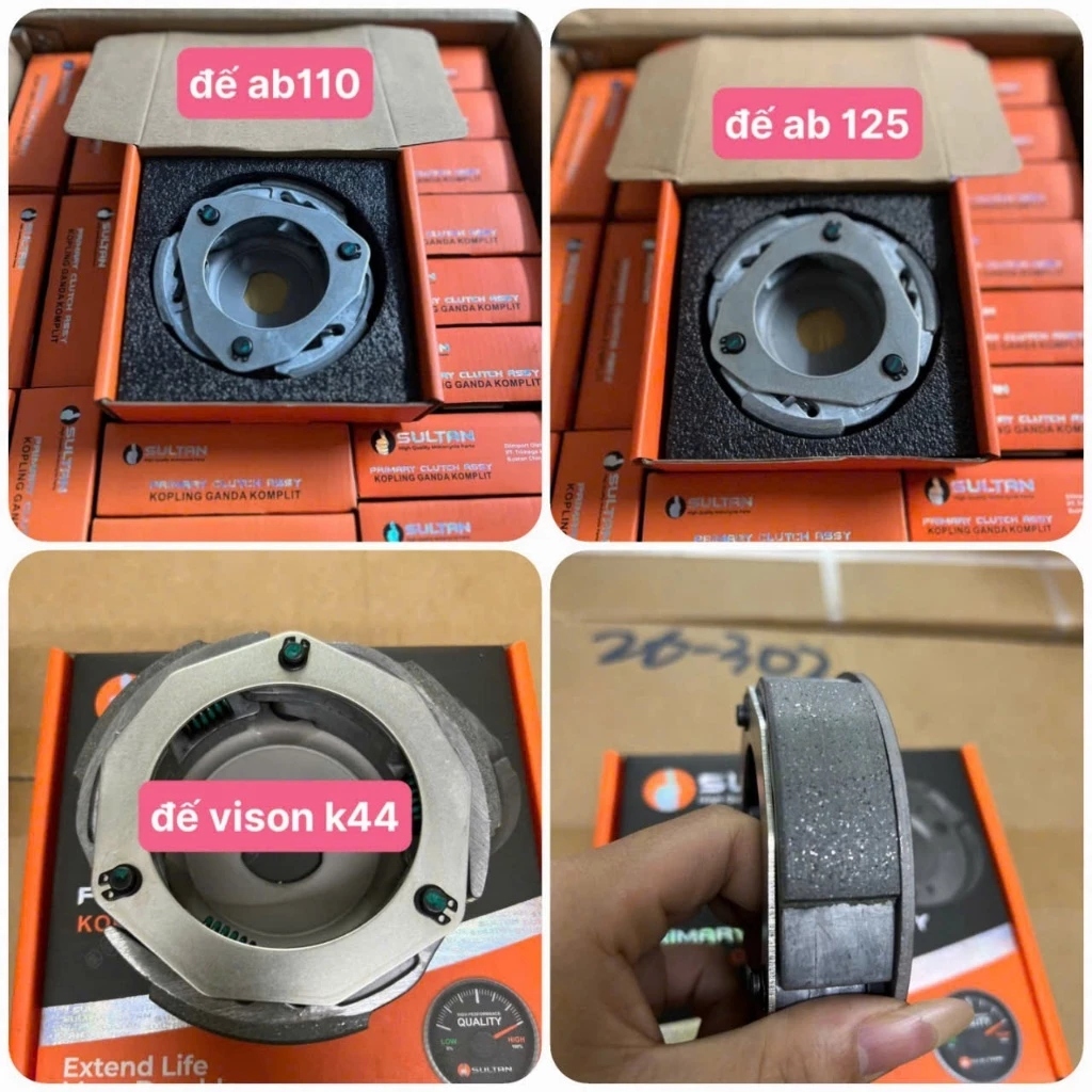Bố 3 Càng Liền Đế (CACBON) AB 110, Airblale 125/150, Vairo, PCX, SH, Lead,khắc phục rung ga SULTAN Giá 323,000 Đồng*Miễn phí vận chuyển