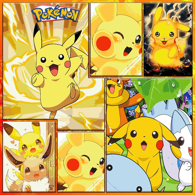 5d Diamond Painting Pokemon Cartoon Anime