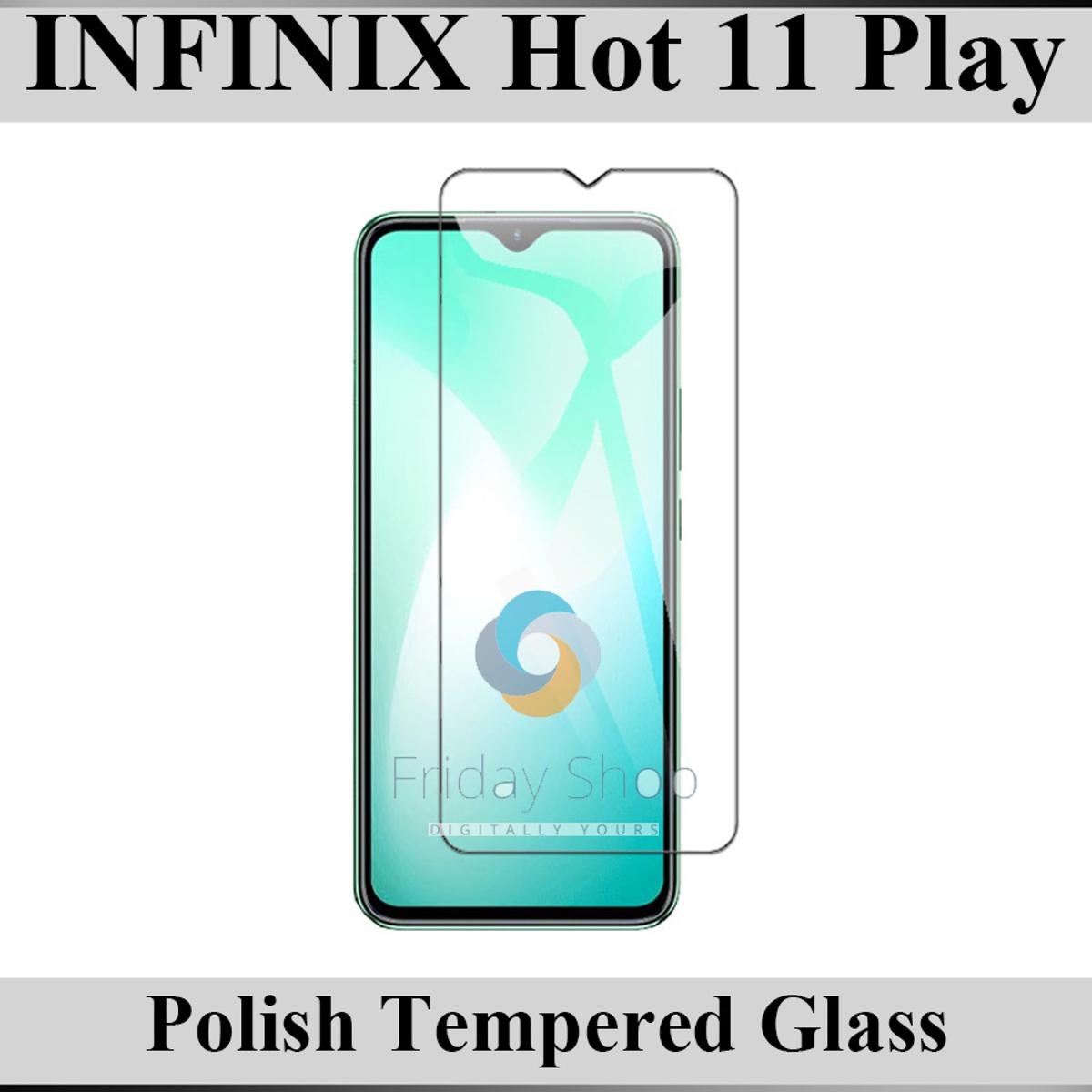 Infinix Hot 11 Play Tempered Glass Screen Protector For Infinix Hot 11 Play - FridayShop price in Pakistan