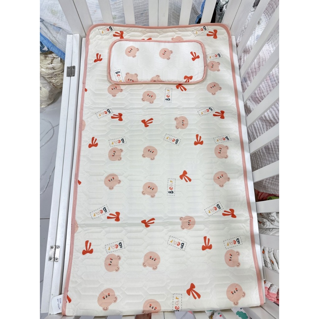 CHIẾU ĐIỀU HÒA CAO CẤP KILUTA CAO SU NON TẶNG KÈM GỐI HỌA TIẾT CỰC XINH MẪU MỚI ƞhất DÀNH CHO BÉ KÍCH THƯỚC 60X120CM