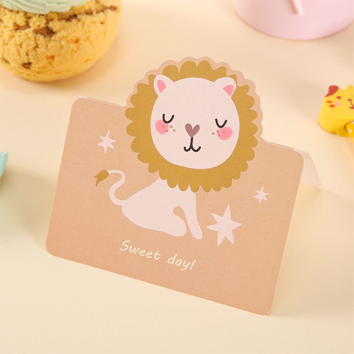 Thiệp Quà Tặng Chúc Mừng Họa Tiết Dễ Thương Cute- Sally shop
