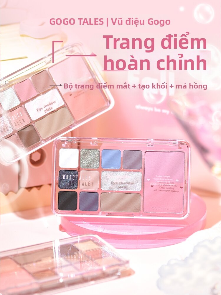Những câu chuyện của FCgo |   Bảng Phấn Mắt Lì Nhiều Màu Dùng Trang Điểm Hàng Ngày, Tạo Khối và Phấn Má Hồng