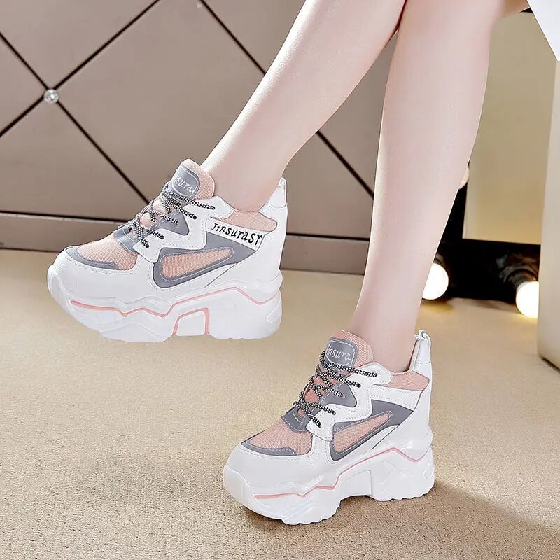 high heel tennis shoes wedge