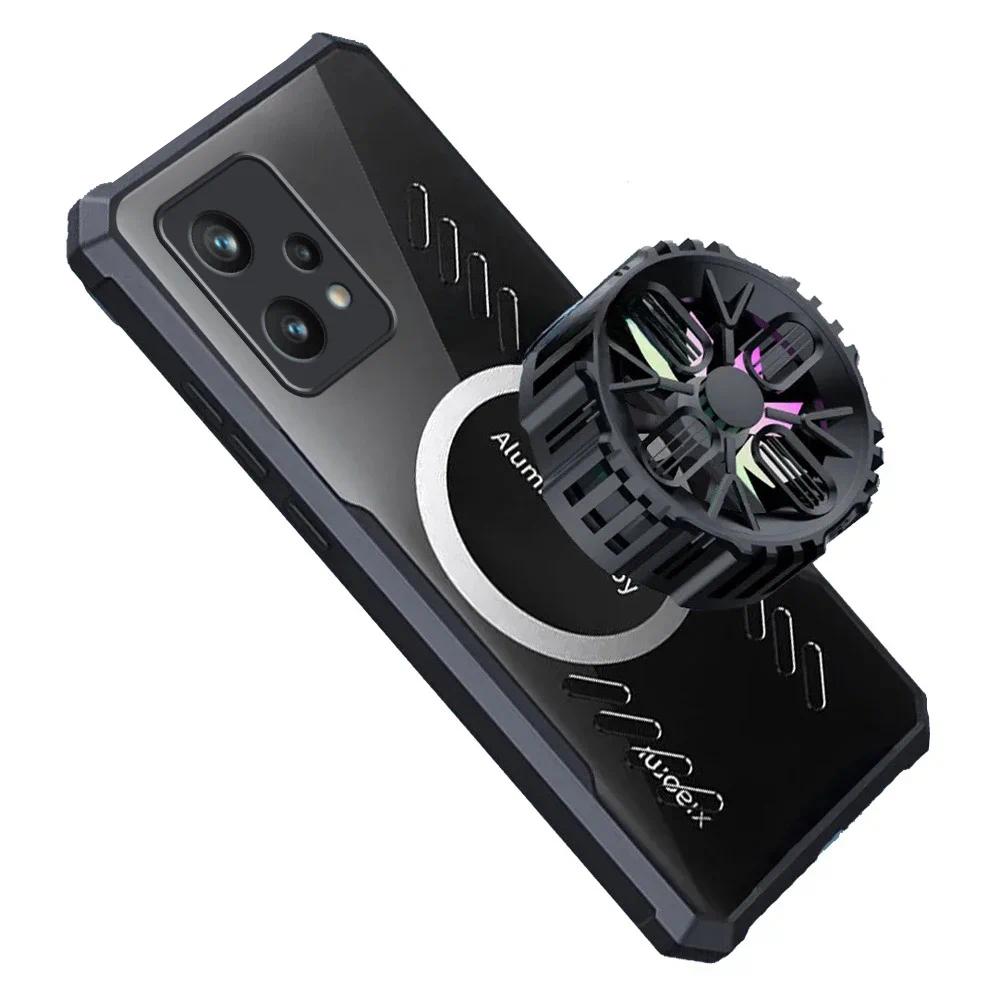 Gamer Phone Case for OPPO Realme 9 9 Pro Graphene Heat Dissipation Cover Eight Holes Breathable Transparent Slim Casing