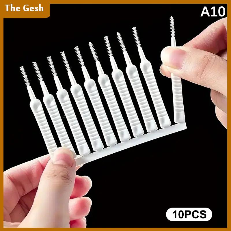 [The Gesh] 10 cái Đầu vòi hoa sen làm sạch bàn chải lỗ nhỏ công cụ làm sạch chống tắc nghẽn Mini crevice lông cho khoảng cách vòi phun phòng tắm ô tô - 8
