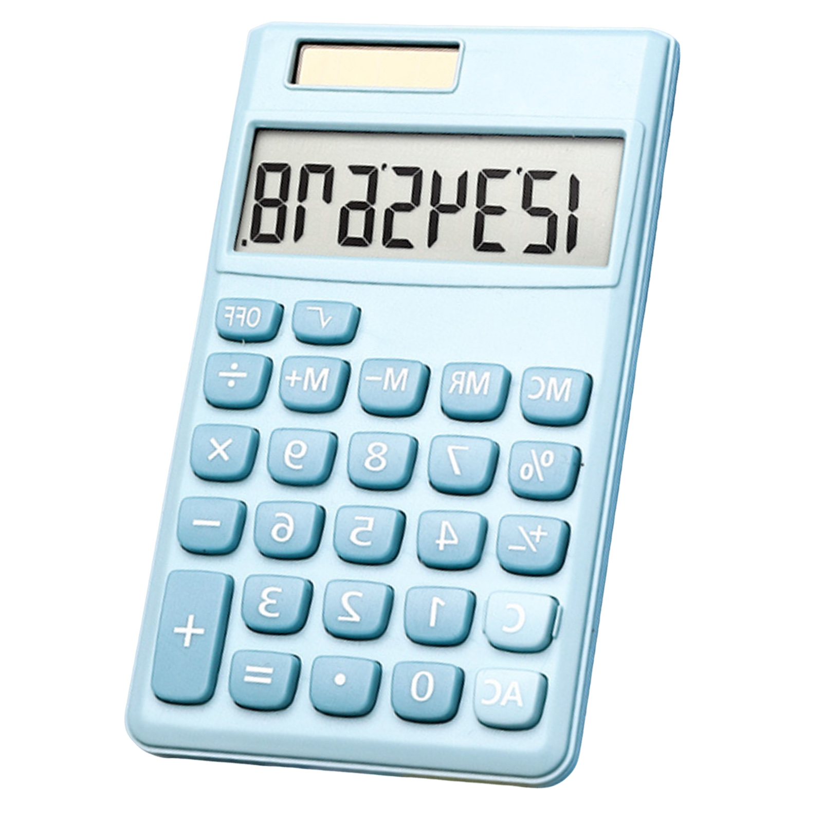 Solar Energy Calculator Without Batteries 8-digit Solar Powered Calculator with Large Display Comfortable Buttons – Portable Basic Multipurpose Calculator for Home Office School Use - 2