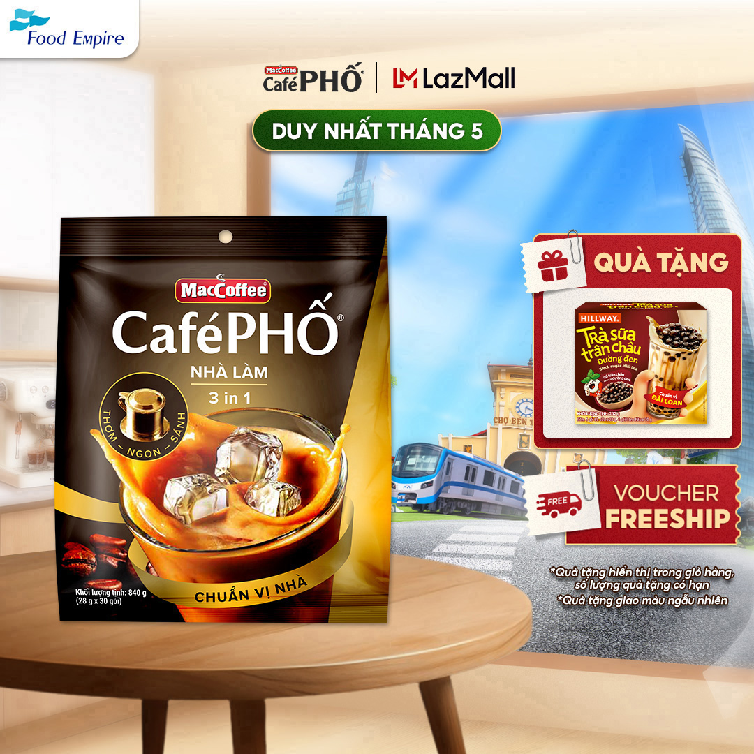 Túi Cà phê Phố Nhà làm - MacCoffee (túi 30 gói x 28g)