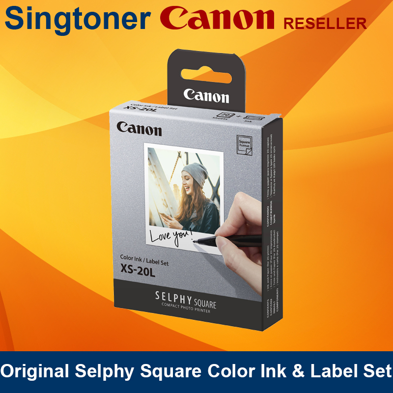 [Original] Canon XS-20L Selphy Square Color Ink & Label Set XS 20L XS20L Singapore