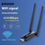 QIHUISHI Bộ kích sóng không dây khuếch đại Bộ khuếch đại tín hiệu wifi tốc độ cao 4200Mbps