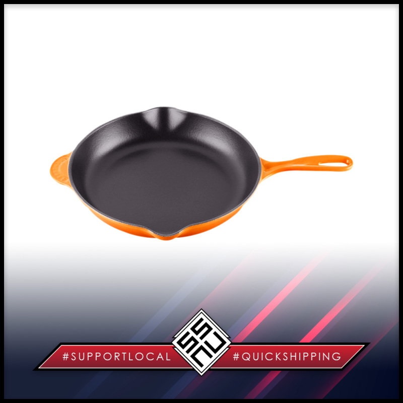 SSNU218 Le Creuset Enamelled Cast Iron Classic Round Skillet 26 cm Volcanic Orange Singapore