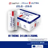 Nồng Độ Cồn 4.2% - Thùng 24 Lon Bia Michelob ULTRA Chính Hãng (250ml/ lon)