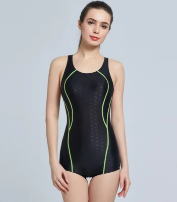 Women Swimwear Boxer Swimming Suit One Piece Beachwear Teens Girl Swimsuit