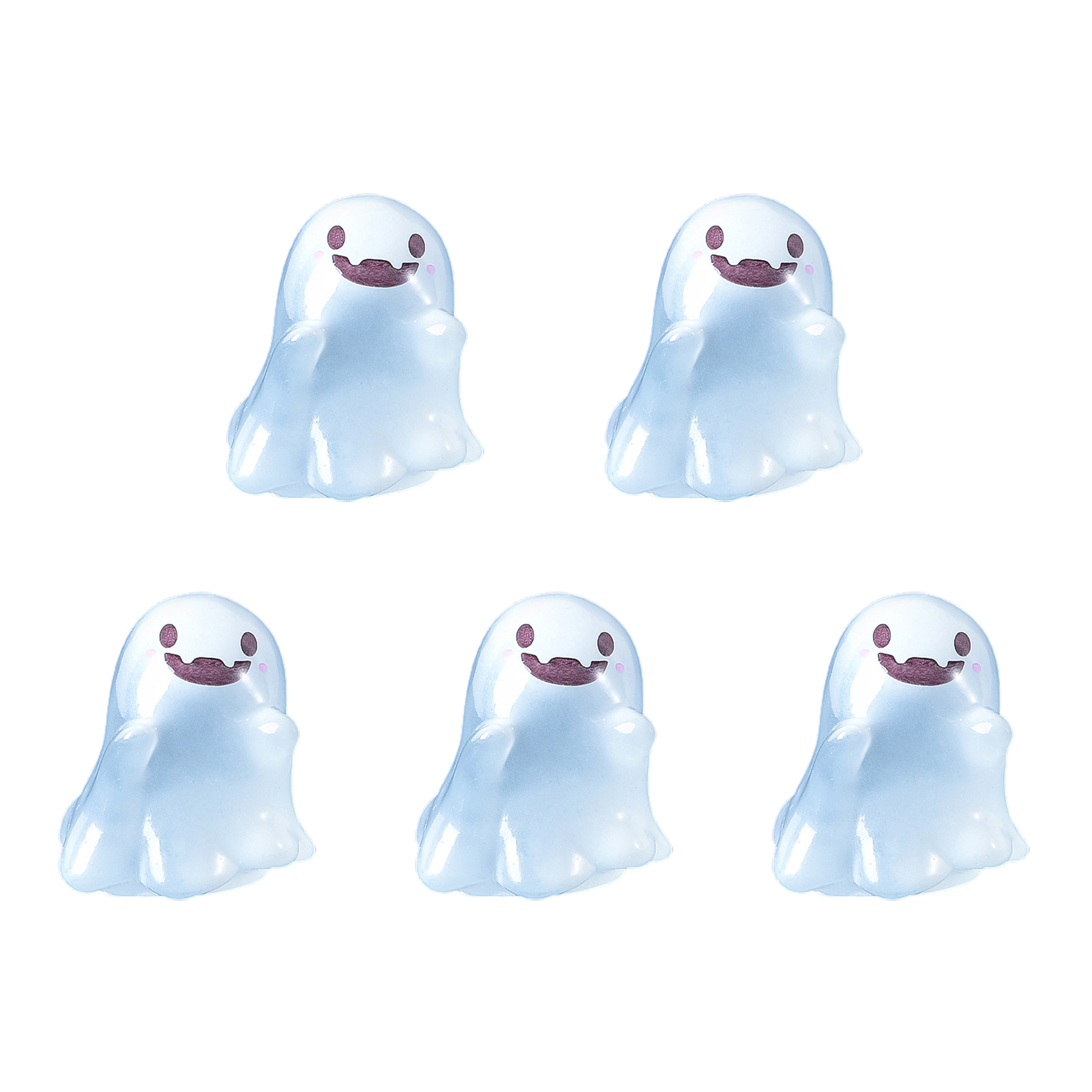 Xiaxuannai Xách Tay trang trí Halloween Halloween Trang Trí Halloween ma quái Ma Bộ đồ trang trí Sáng Trang Trí Cho bàn tiệc móc chìa khóa xe ô tô 5Pcs