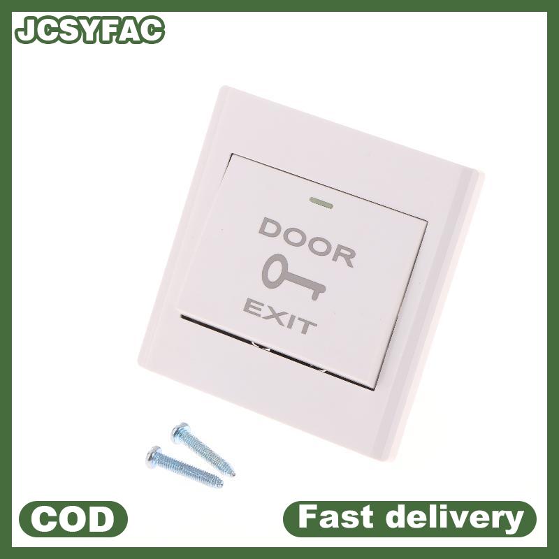 JCSYFAC 1 bộ treo tường cửa thoát nút phát hành chuyển đổi bảng điều khiển kiểm soát truy cập không có COM đẩy để thoát nút cho hệ thống kiểm soát truy cập cửa