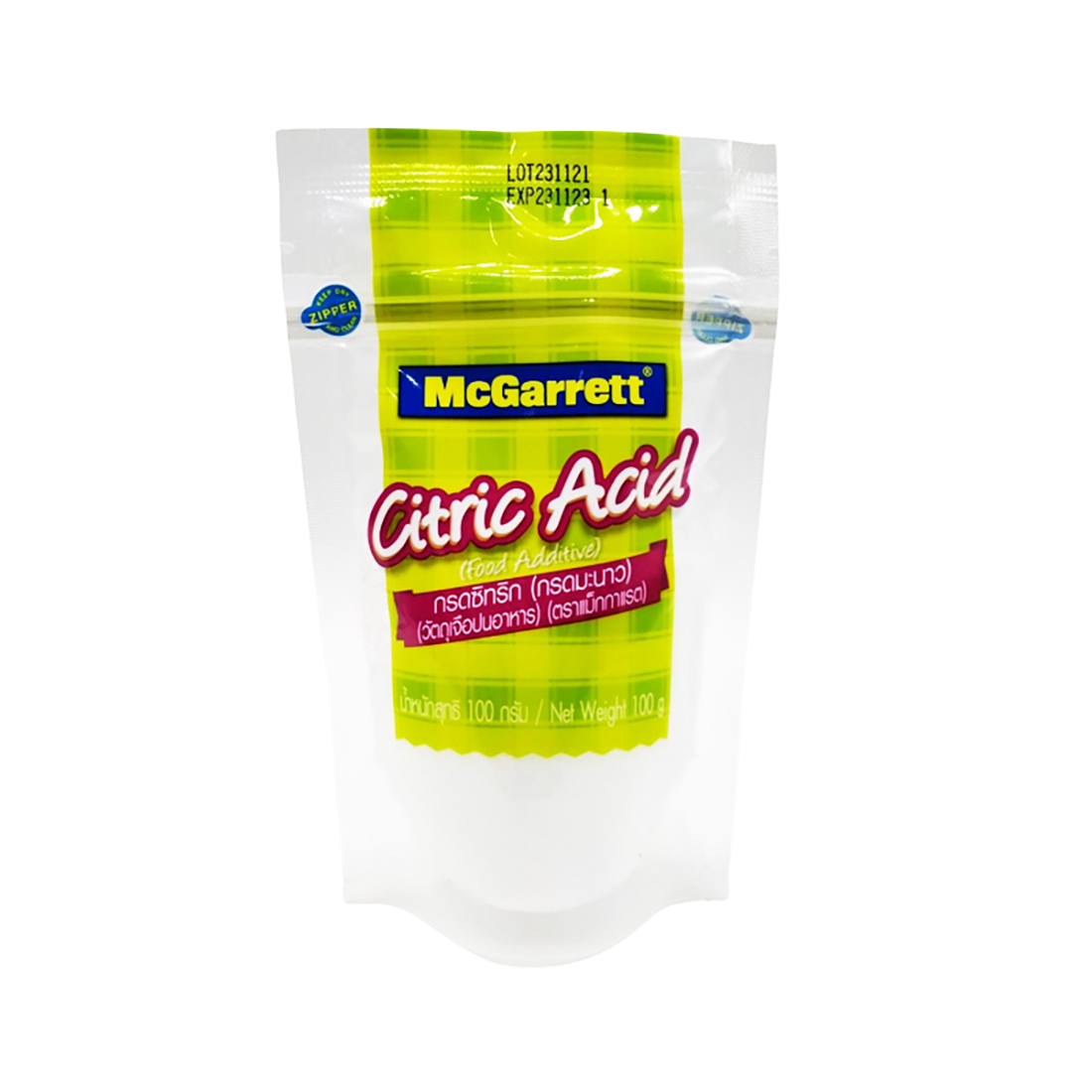 McGarrett Citric Acid 100 g. ราคา 48 บาท*ส่งฟรี