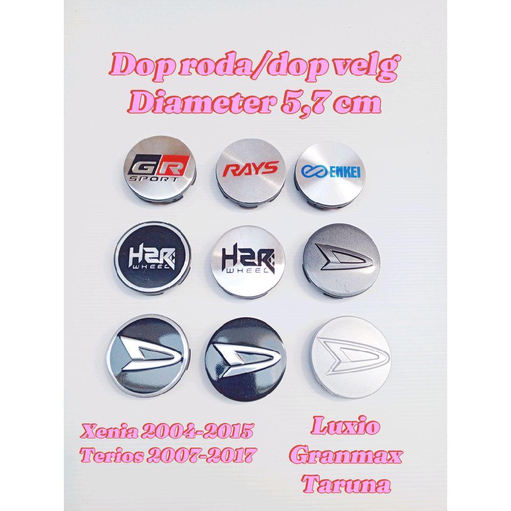 Dop roda/dop velg diameter 5.7 cm bisa untuk mobil Xenia, Terios, Granmax, Luxio, Taruna Harga 8,568 rupiah*Gratis Ongkir