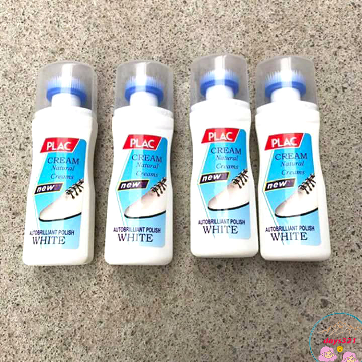 Chai xịt trắng giày PLAC có đầu cọ tẩy trắng giày lọ tẩy ố giày dép - nước tẩy trắng giày dép túi xá
