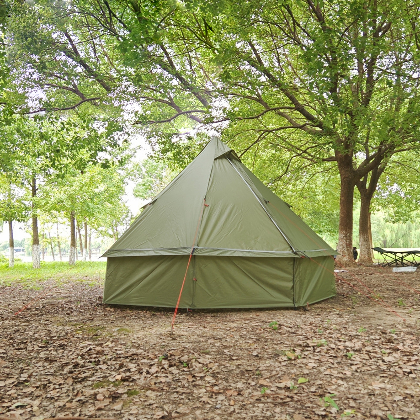 TOMSHOO People Tipi Tent With Stove Pyramid With 2-4 Stove · v3