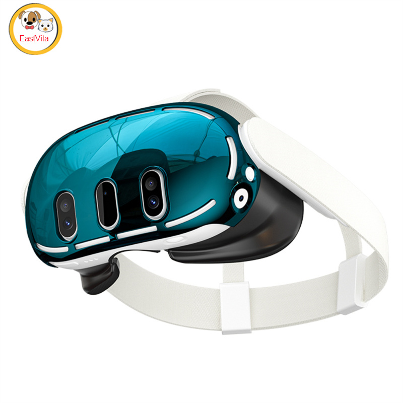 VR Headset Protective Cover Anti-Drop Goggles Protection Shell Colorful PC Protective Shell Anti-Scratch VR Goggles Protection Cover Compatible For Meta Quest 3 VR Headset ราคา 97 บาท*ส่งฟรี