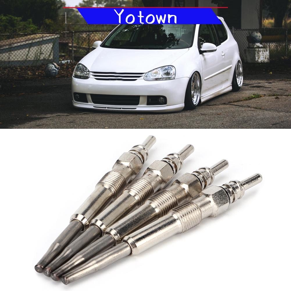 Yotown 4 chiếc Diesel Nóng Glow Plug 1ZGP607 Phù hợp cho SKODA OCTAVIA 1.9 tháng 5 năm 2004 trở đi