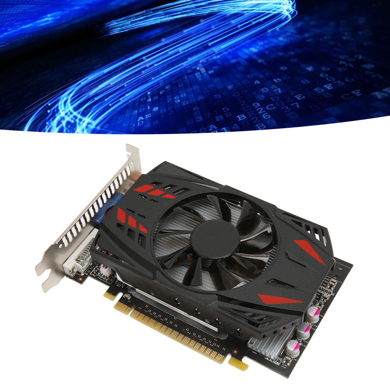 Garosa Card đồ họa chơi game Card đồ họa GTX550 Ti 1GB GDDR5 128bit 700MHZ Tần số lõi Hỗ trợ nhẹ DVI VGA có quạt làm mát cho máy tính để bàn Giá 1,307,000 Đồng*Miễn phí vận chuyển