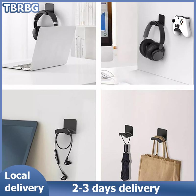 TBRBG Local Delivery Treo tường máy tính tai nghe chủ mà không cần đấm Tai nghe đứng lưu trữ móc ký túc xá Máy tính để bàn hiển thị giá lưu trữ giá